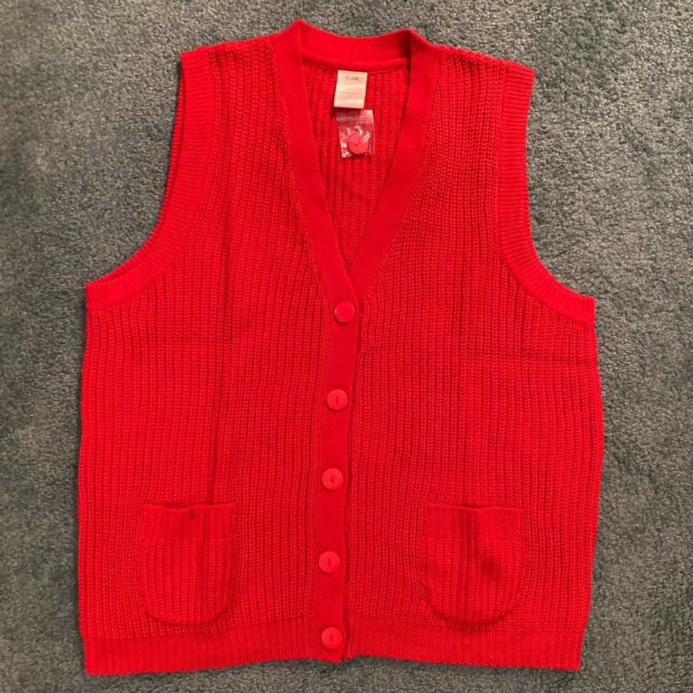 NWT Blair Knit Sweater Vest Size L